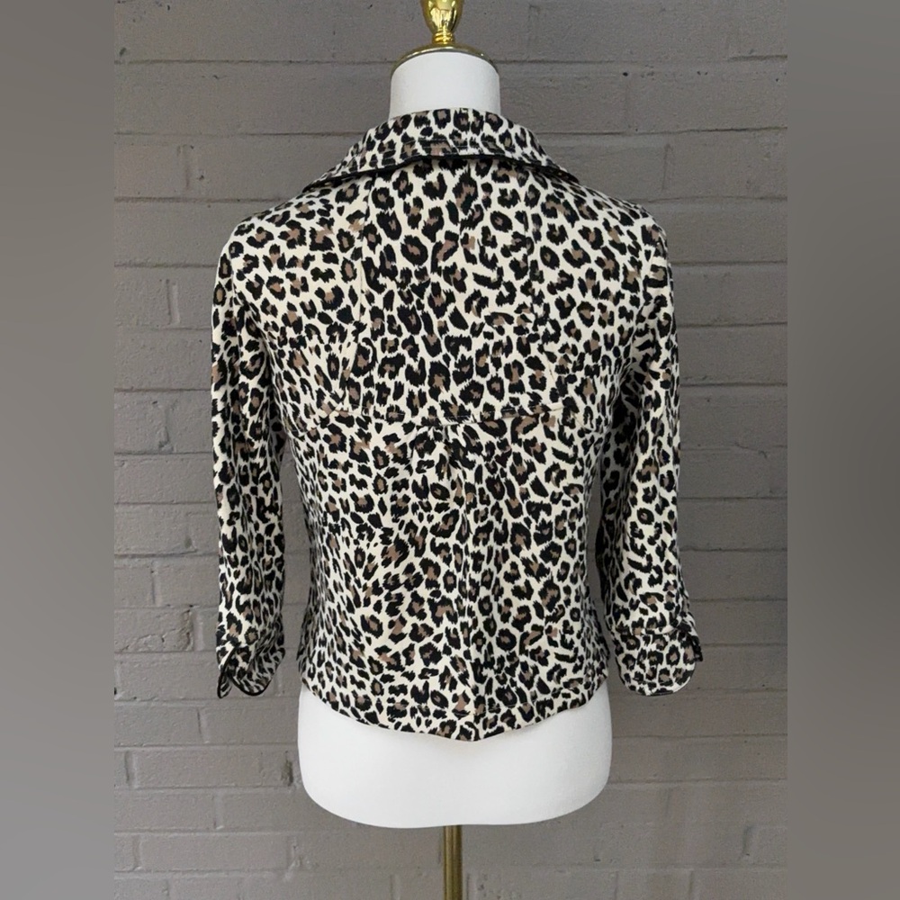 Twenty One Leopard Crop Jacket S - Picture 12 of 13
